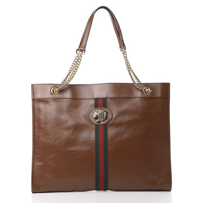 Gucci Calfskin Large Rajah Chain Tote Cuir 3 of 11