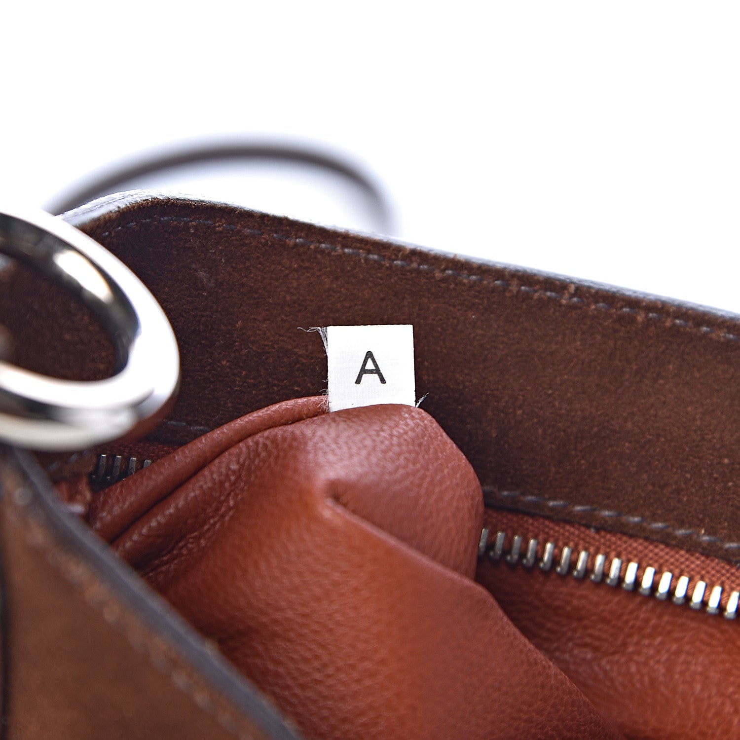Prada Suede Scamosciato Tassel Crossbody Brown 7 of 11