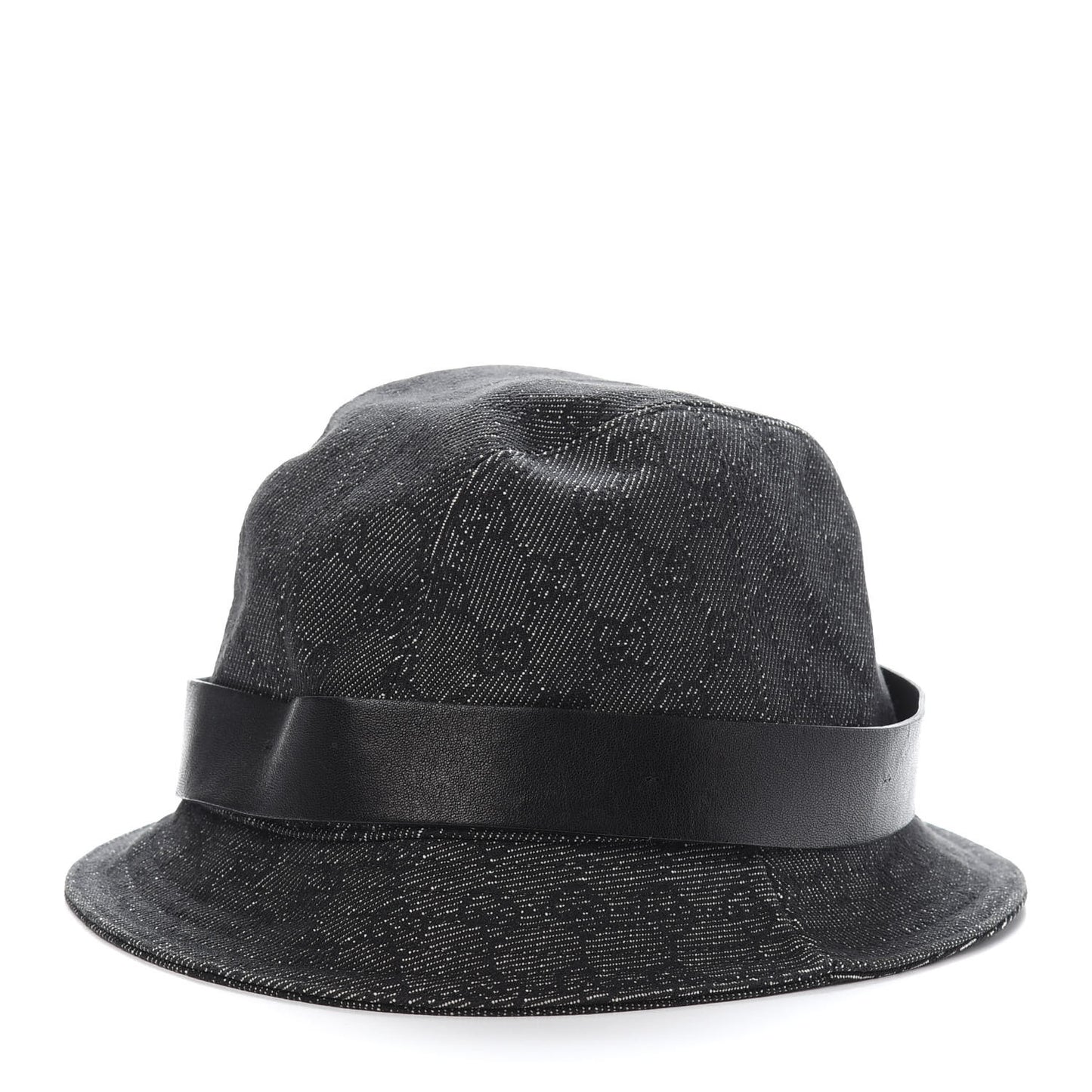 GG Monogram Bucket Hat M Black
