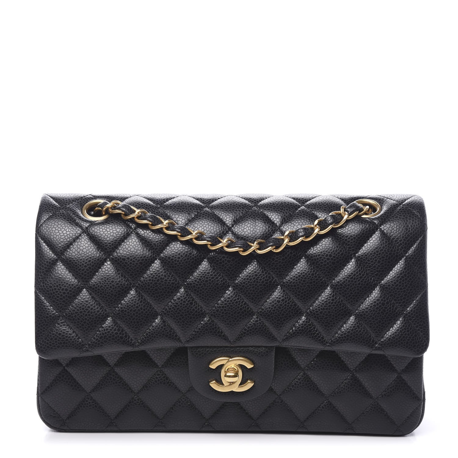 Chanel Caviar Quilted Medium Double Flap Black 1 of 10