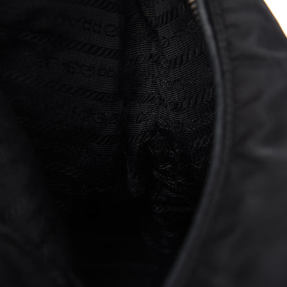 Prada Tessuto Nylon Vitello Shoulder Bag Black 11 of 15
