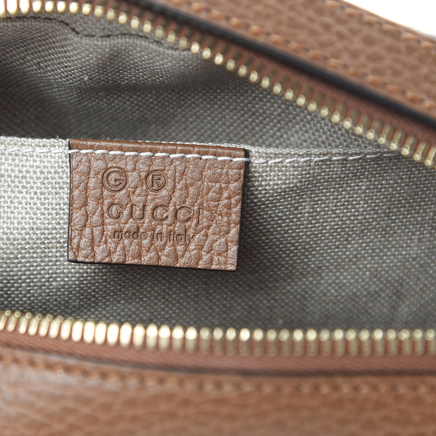 Monogram Mini Bree Messenger Bag Beige Tabacco