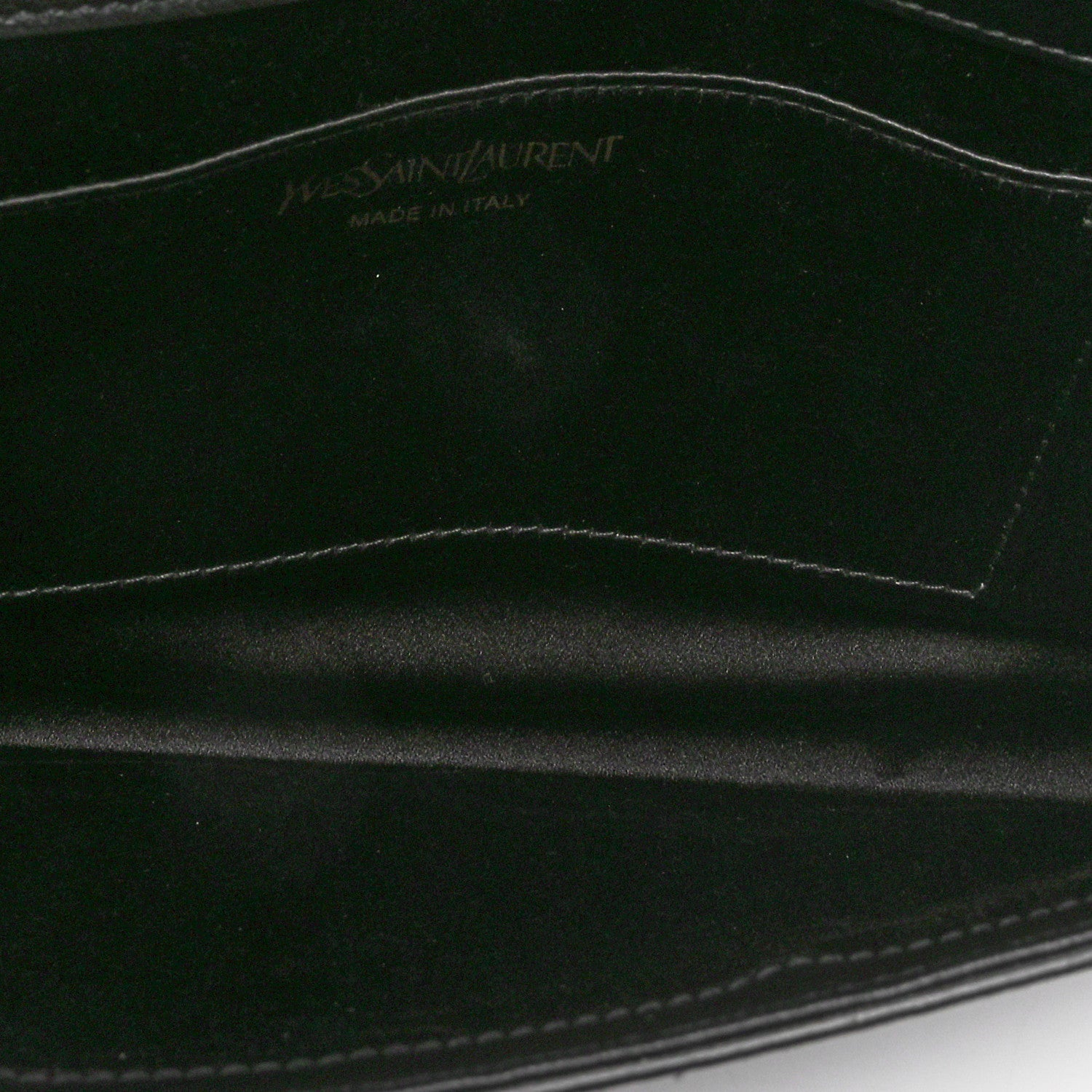 Saint Laurent Goatskin Monogram Large Belle De Jour Clutch Black 5 of 9