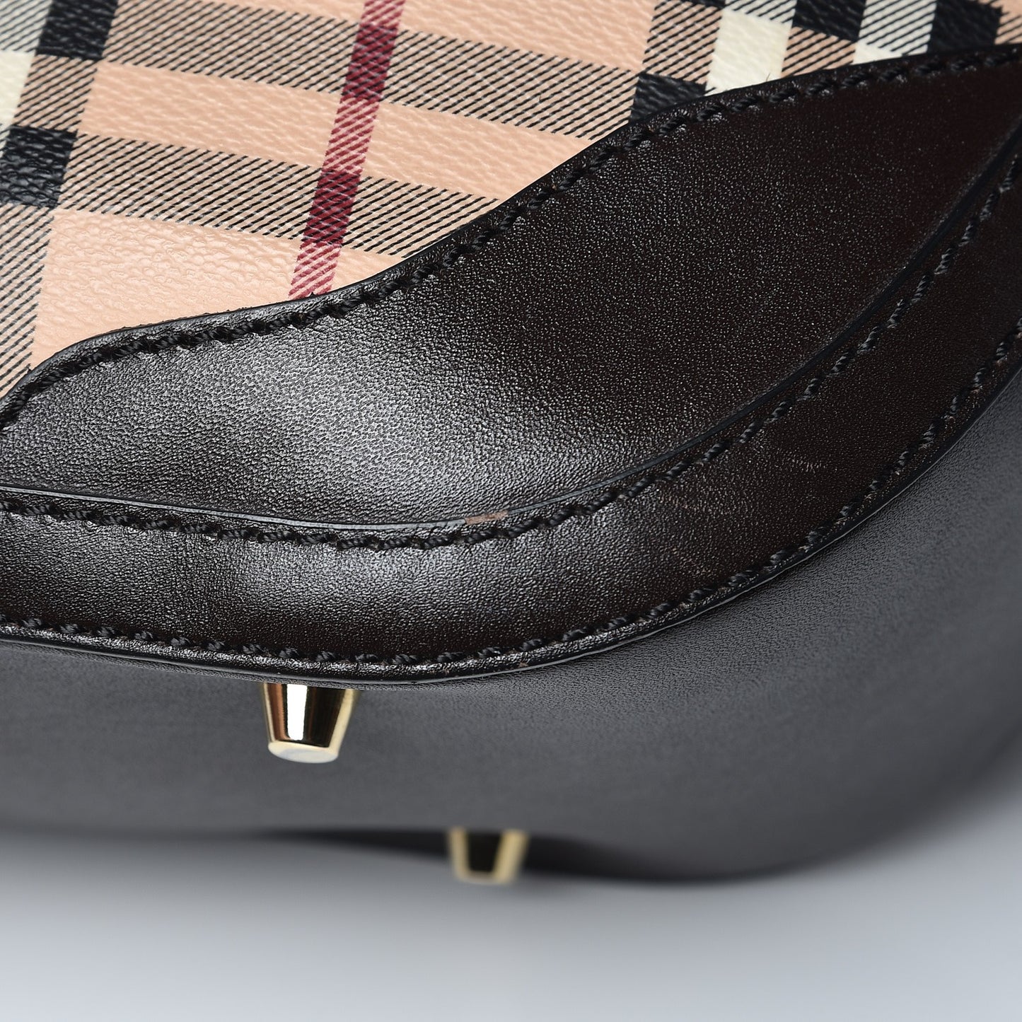 Haymarket Check Small Orchard Bowling Bag Chocolate