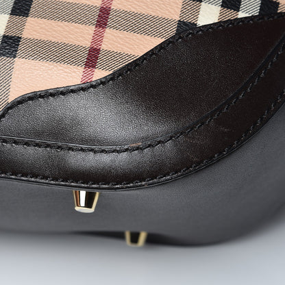 Burberry Haymarket Check Small Orchard Bowling Bag Chocolate 11 of 12