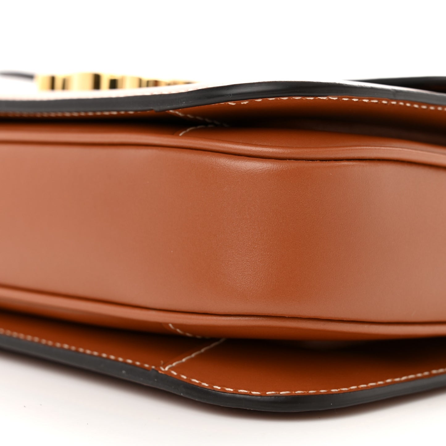 Triomphe Canvas Calfskin Medium Triomphe Bag Tan
