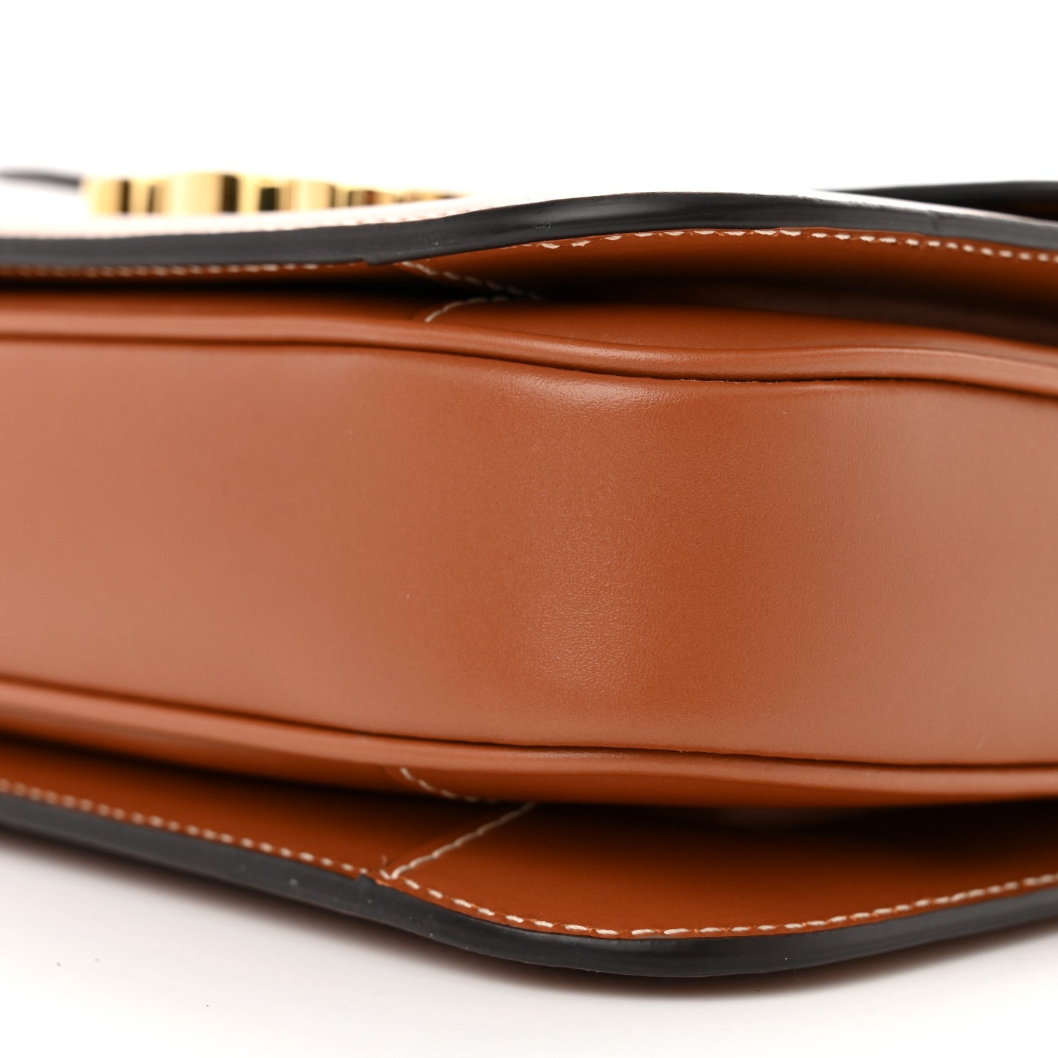 Celine Triomphe Canvas Calfskin Medium Triomphe Bag Tan 10 of 10