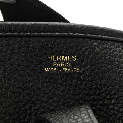 Hermes Taurillon Clemence Evelyne III PM Black 6 of 11