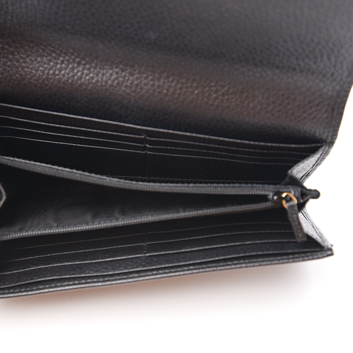 Dollar Calfskin GG Marmont Continental Wallet Black