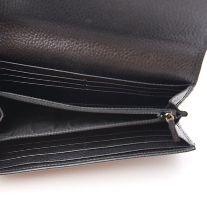 Gucci Dollar Calfskin GG Marmont Continental Wallet Black 4 of 8
