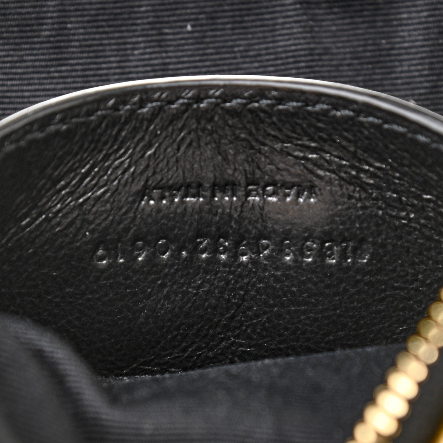 Saint Laurent Metallic Calfskin Heart Clutch Gold 7 of 8