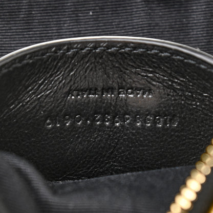 Saint Laurent Metallic Calfskin Heart Clutch Gold 7 of 8