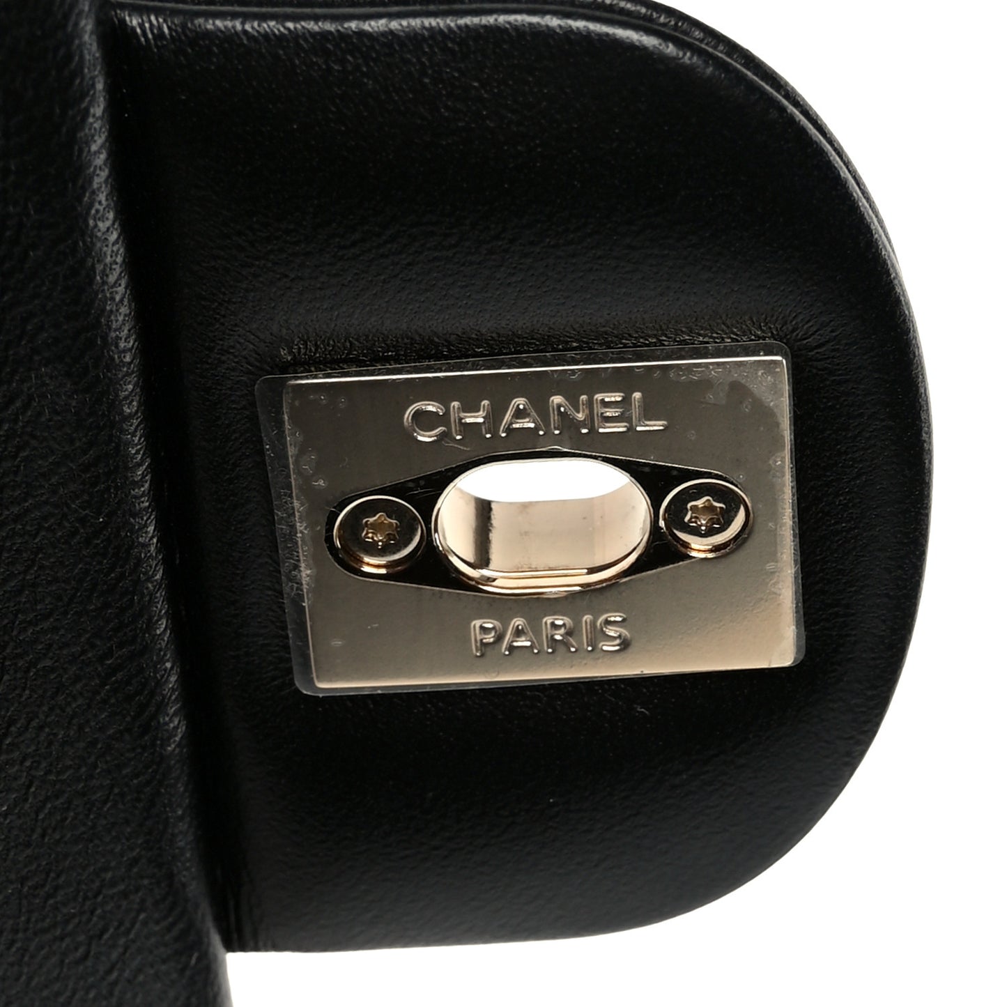 Lambskin Quilted Mini Rectangular Flap Black