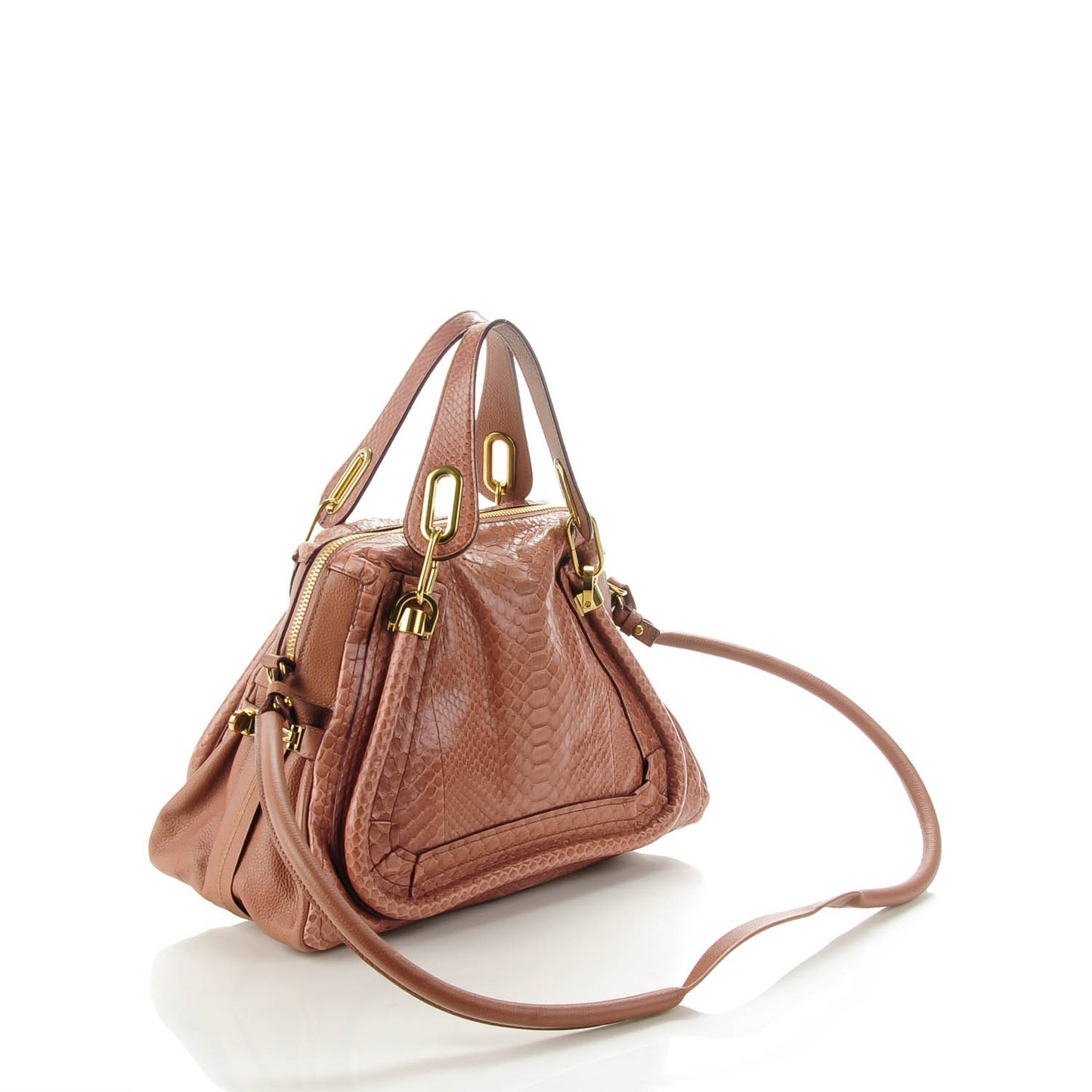 Python Calfskin Medium Paraty Dusty Rose