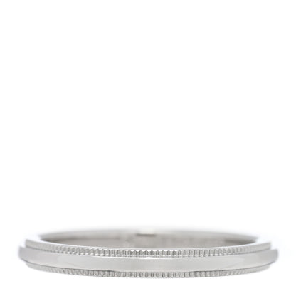 Tiffany Platinum 2mm Milgrain Wedding Band Ring 49 5 1 of 4