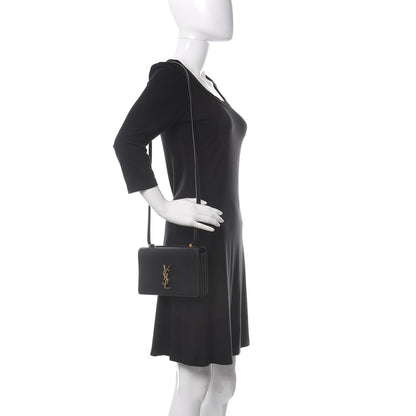 Saint Laurent Calfskin Monogram Small Dylan Shoulder Bag Black 2 of 11