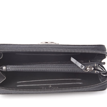 Chanel Caviar Quilted Small Boy Zip Around Wallet Black 5 of 10
