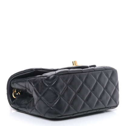 Chanel Lambskin Quilted Mini Pearl Crush Flap Black 4 of 11