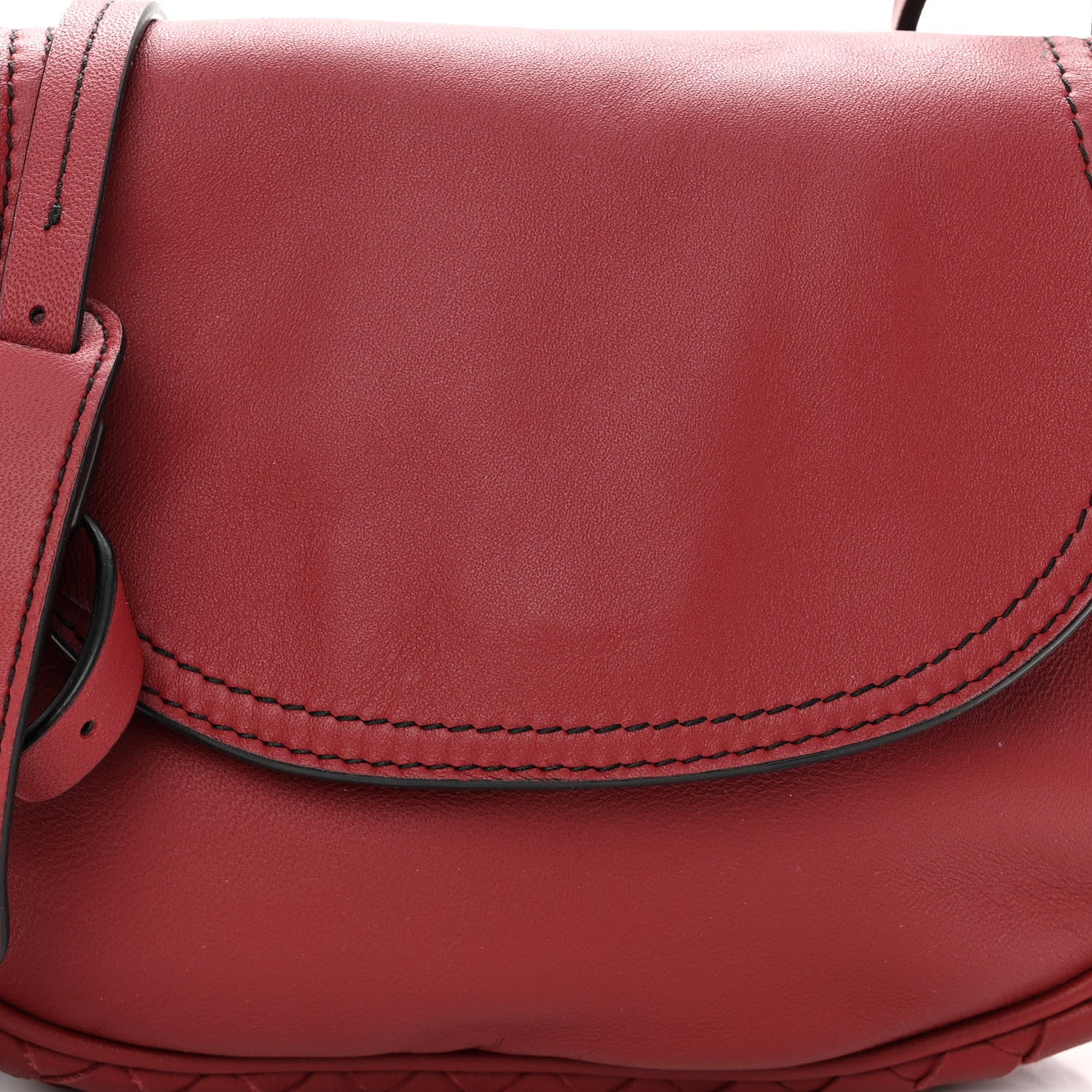 Bottega Veneta Nappa Intrecciato Small Nodini Flap Crossbody Baccara 7 of 10