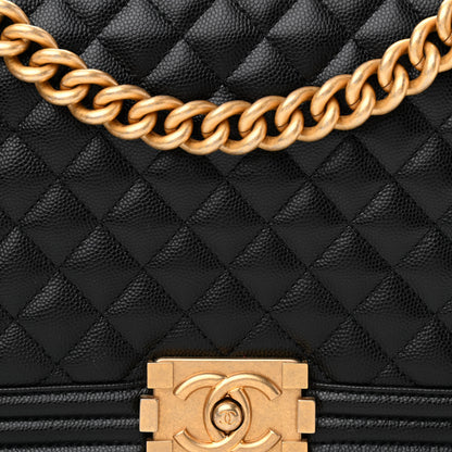 Chanel Caviar Quilted New Medium Boy Flap Black 8 of 10