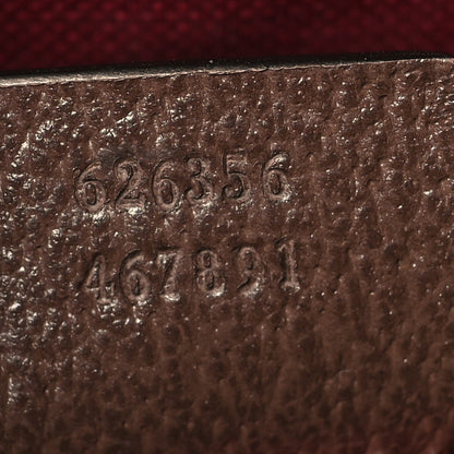 Gucci GG Supreme Monogram Textured Dollar Calfskin Medium Detail Tote Beige Ebony New Acero 6 of 11