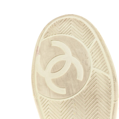 Chanel Calfskin Womens Logo Sneakers 36.5 Pink White 9 of 9