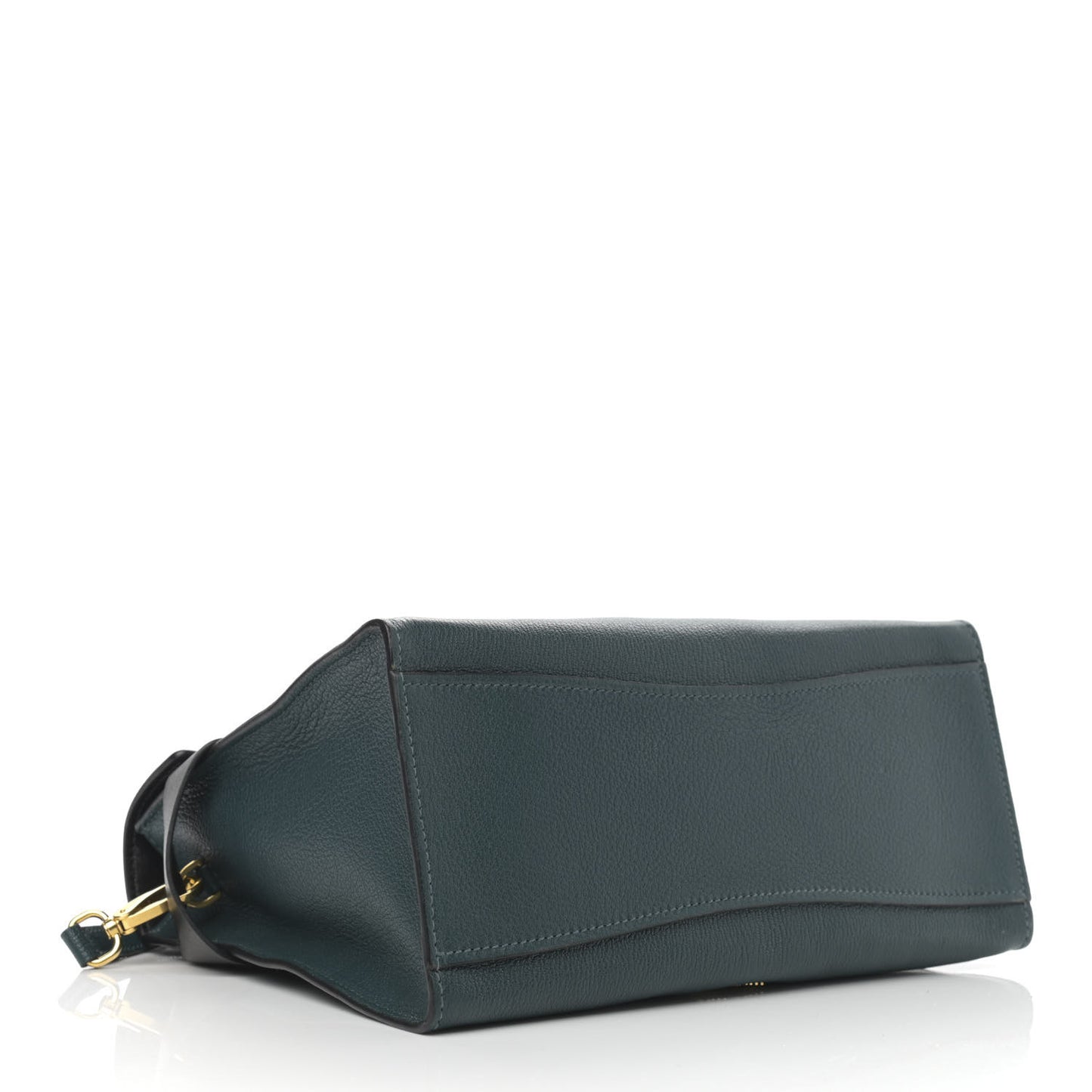 Goatskin Madras Click Top Handle Petrolio Black