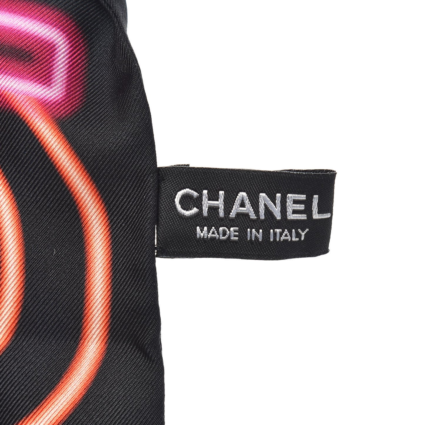 Silk Neon CC Bandeau Scarf Black Multicolor