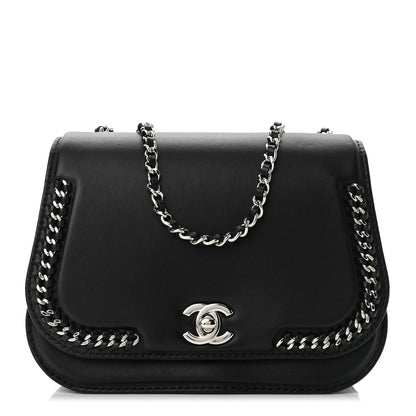 Chanel Calfskin Braided Small Chic Flap Black 1 of 9