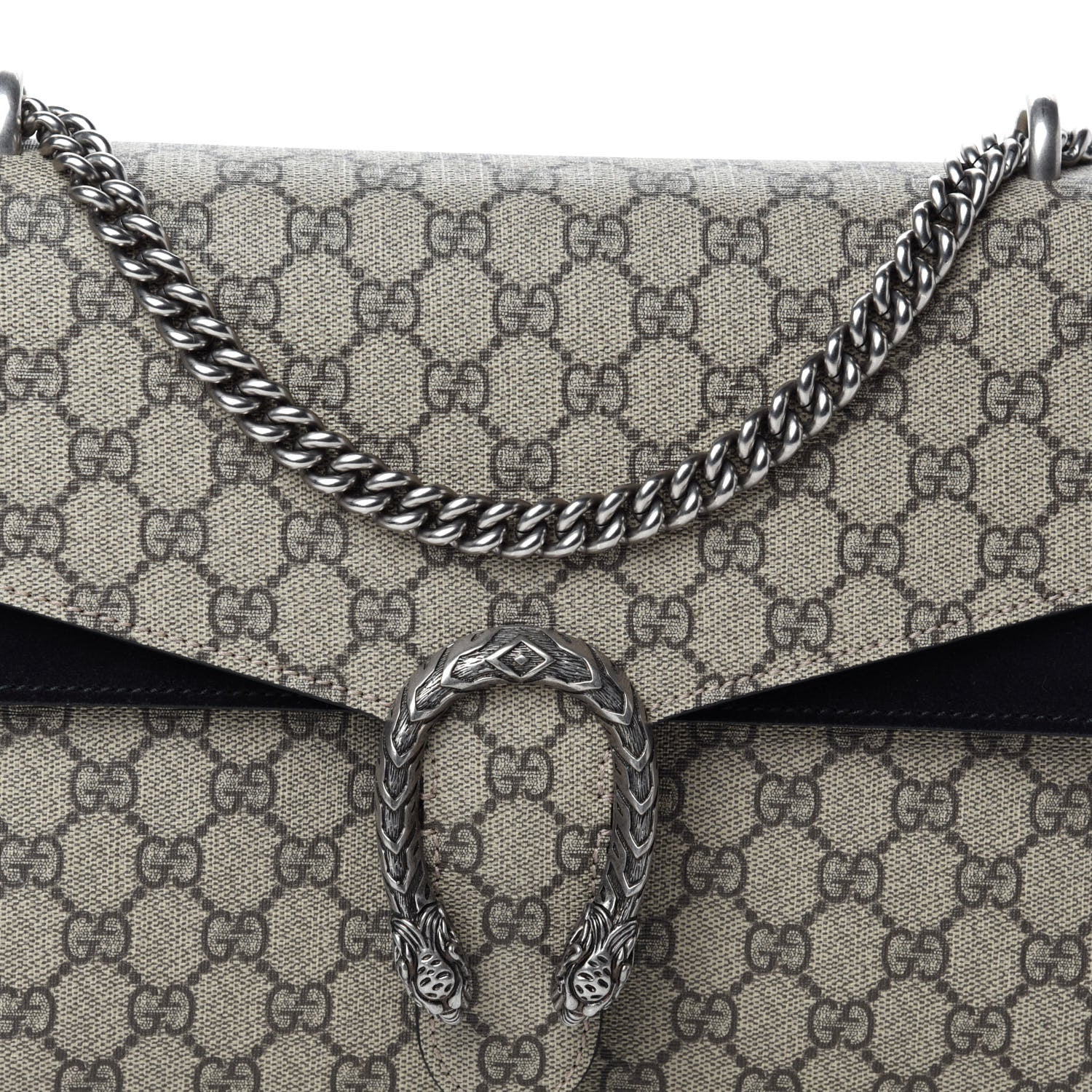 Gucci GG Supreme Monogram Medium Dionysus Shoulder Bag Black 13 of 13
