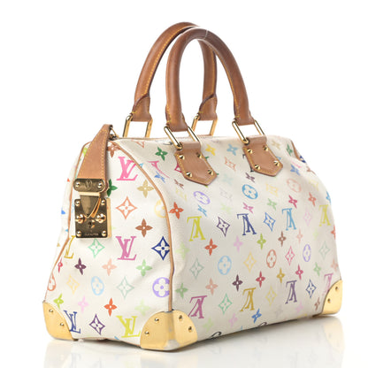 Louis Vuitton Monogram Multicolor Speedy 30 White 3 of 19