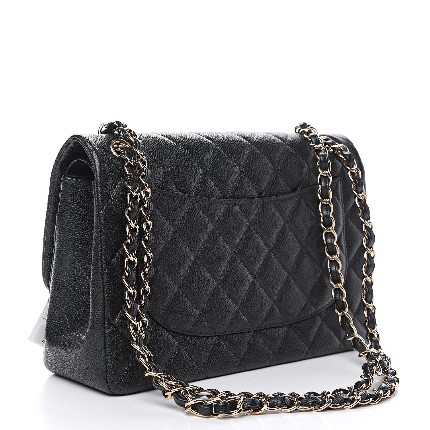 Chanel Caviar Quilted Jumbo Double Flap Grey 2 of 11