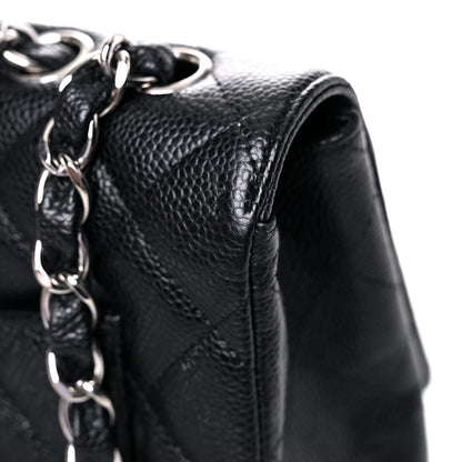 Chanel Caviar Quilted Jumbo Single Flap Black 20 of 24