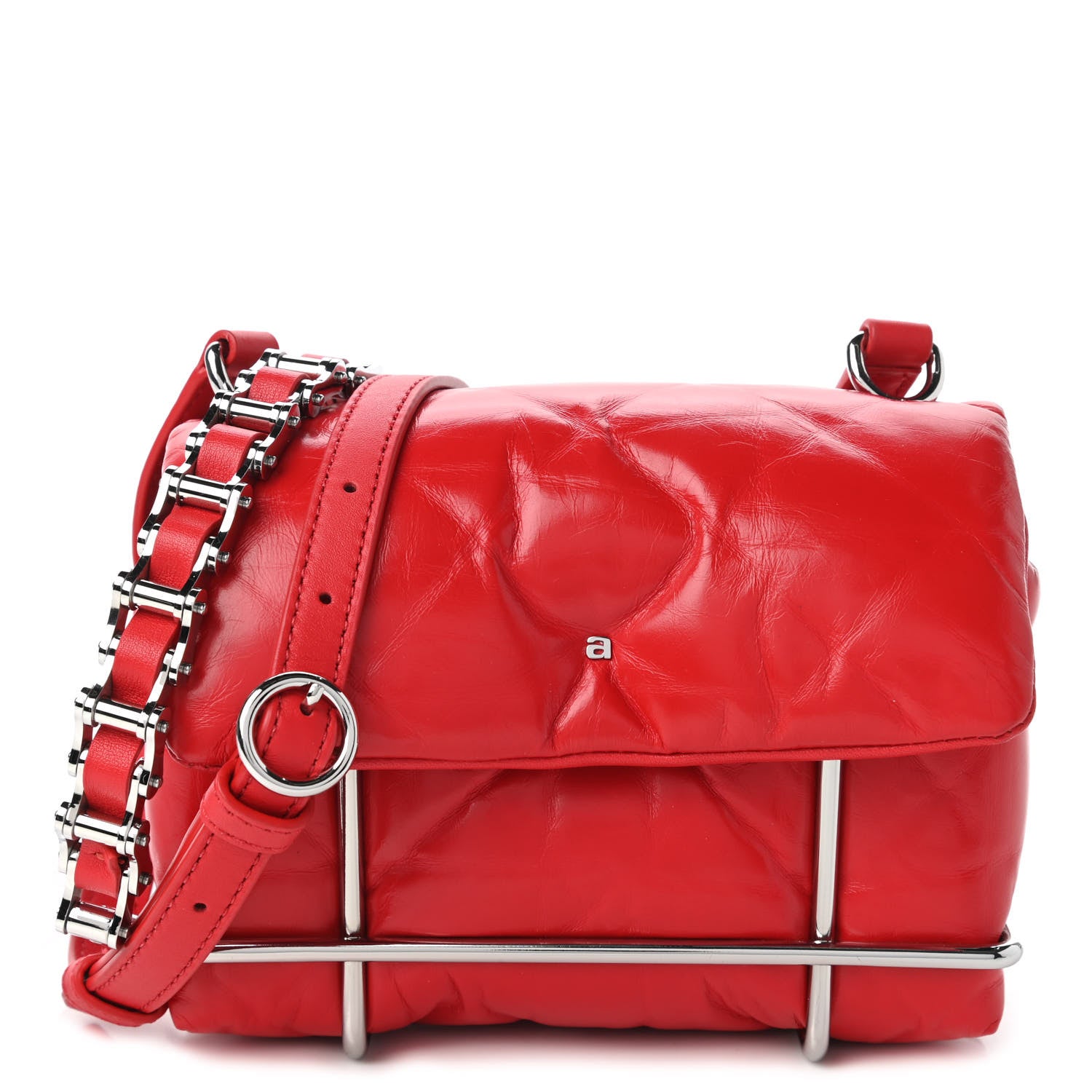 Alexander Wang Calfskin Quilted Halo Xbody Bag Red 1 of 11