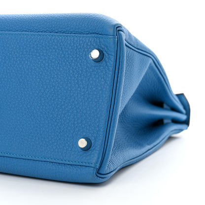 Hermes Togo Kelly Retourne 35 Bleu Zanzibar 10 of 11