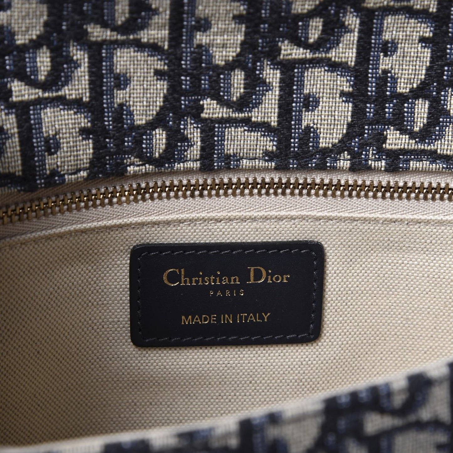 Oblique Small DiorAddict Flap Bag Navy Blue