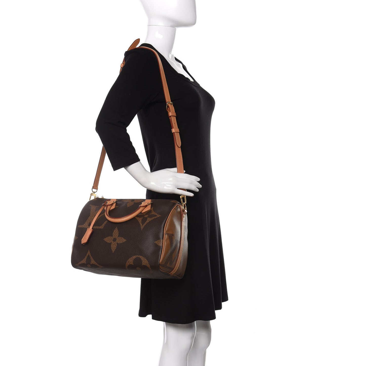 Reverse Monogram Giant Speedy Bandouliere 30