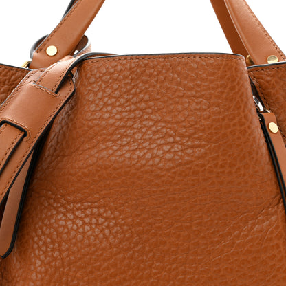 Burberry Grainy Calfskin House Check Small Maidstone Saddle Brown 8 of 10