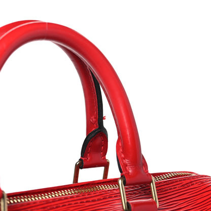 Louis Vuitton Epi Speedy 25 Castillan Red 10 of 11