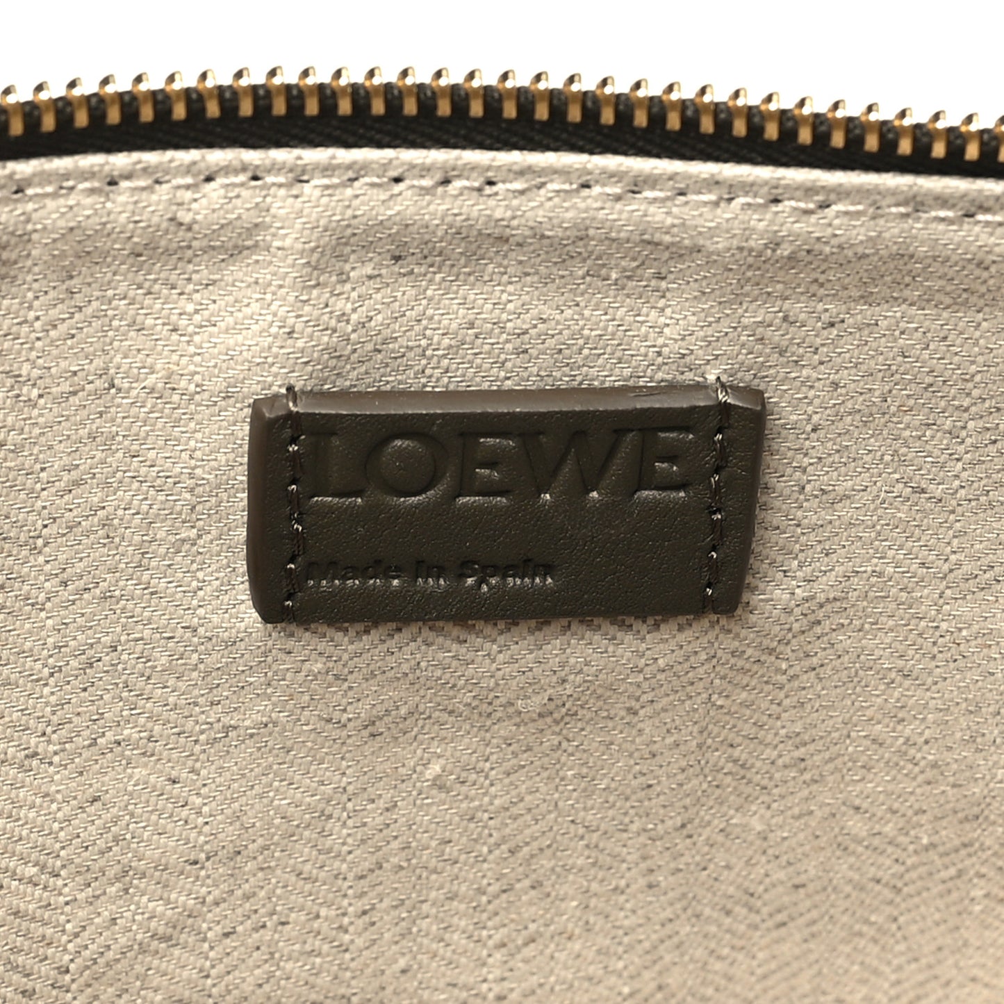 Calfskin Mini Hammock Hobo Dark Khaki Green
