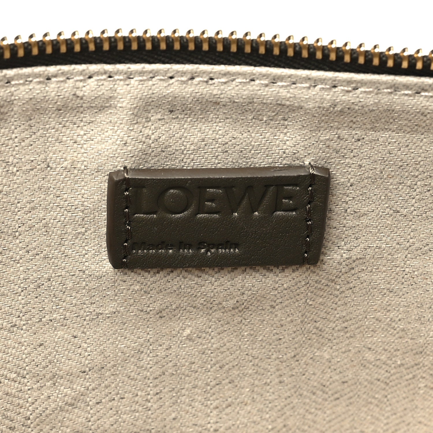 Loewe Calfskin Mini Hammock Hobo Dark Khaki Green 6 of 10