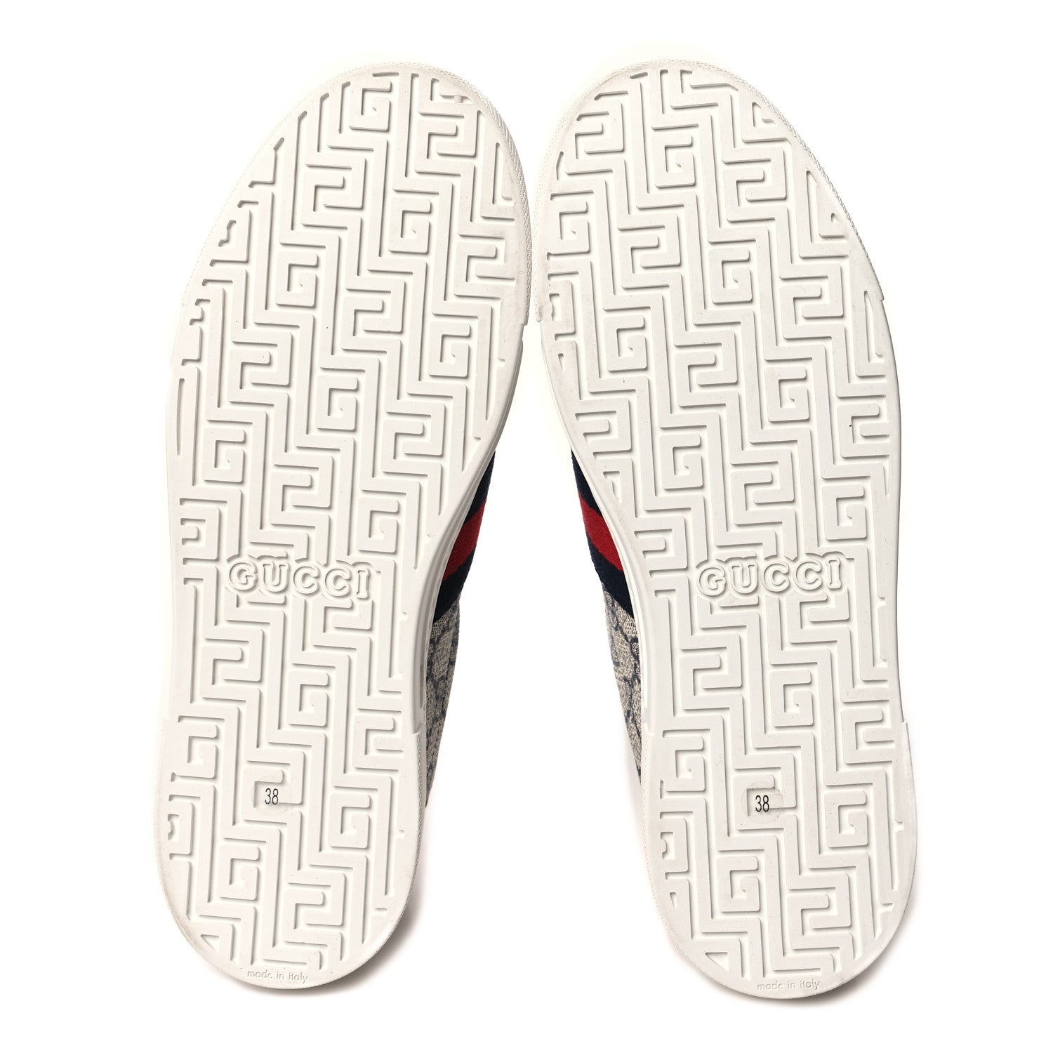 Gucci GG Supreme Monogram Womens Ace Low-Top Sneaker 38 Beige 5 of 8