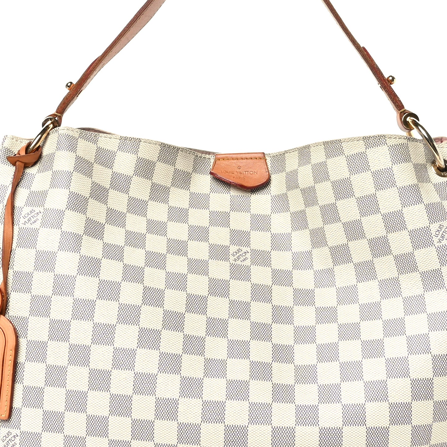 Damier Azur Graceful MM Rose Ballerine
