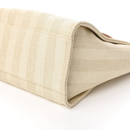 Chanel Mixed Fibers Striped Medium Deauville Tote Beige 8 of 9