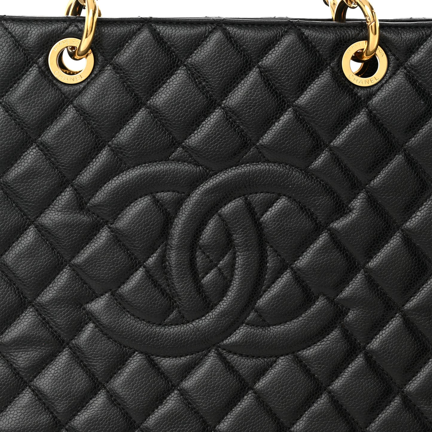 Caviar Quilted XL Grand Shopping Tote GST Black