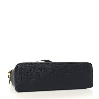 Loro Piana Grained Calfskin L19 Extra Pocket Pouch Navy Blue 4 of 10