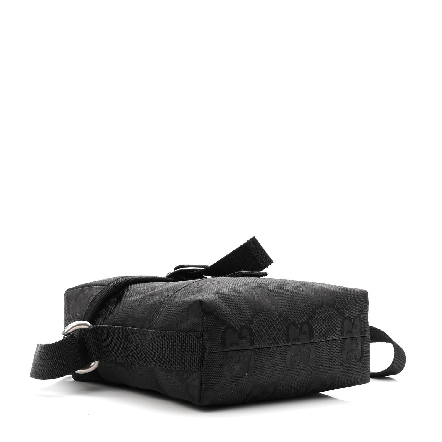 Gucci Econyl Nylon Monogram Off The Grid Messenger Bag Black 4 of 11