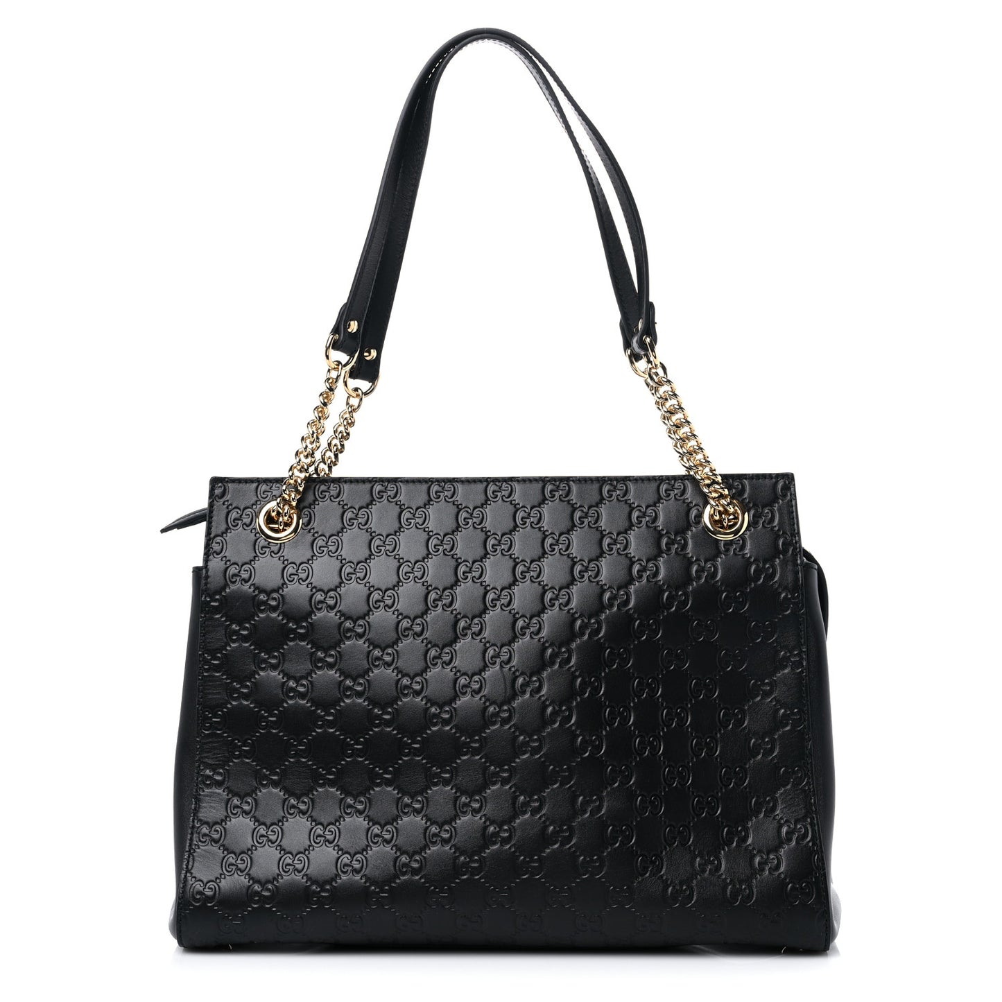Guccissima Signature Large Shoulder Tote Bag Black