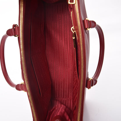 Prada Saffiano Medium Galleria Double Zip Tote Fuoco 5 of 7