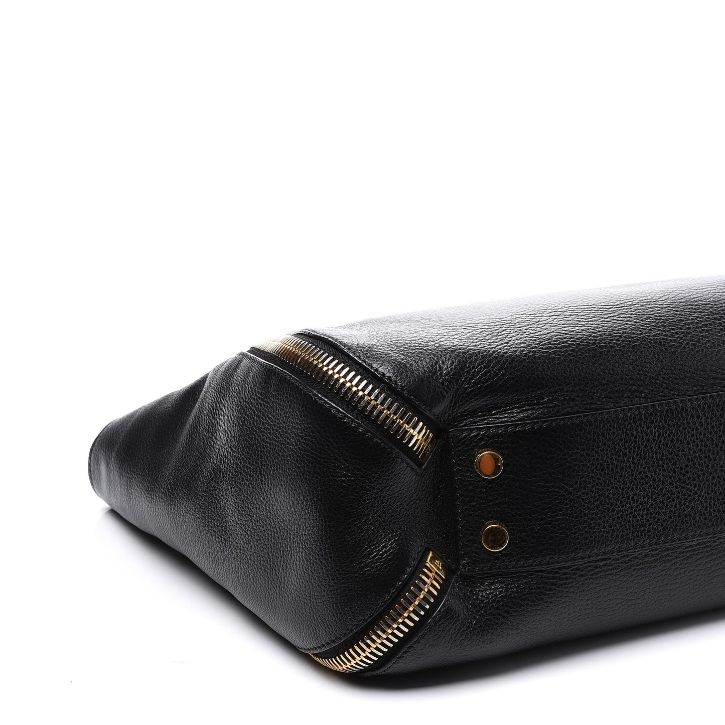 Grained Calfskin Sedgwick Medium Zipper Tote Black